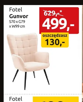 Fotel Gunvor promocja w Black Red White