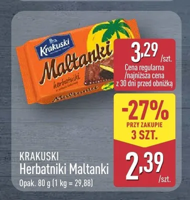 Herbatniki Maltanki Krakuski promocja w Aldi