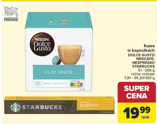 Kawa w kapsułkach Dolce Gusto Nescafé promocja w Carrefour