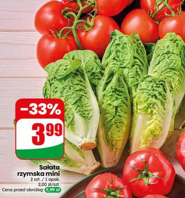 Sałata rzymska mini promocja w Dino