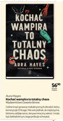 Książka Kochać wampira to totalny chaos Aura Hayes promocja w Empik