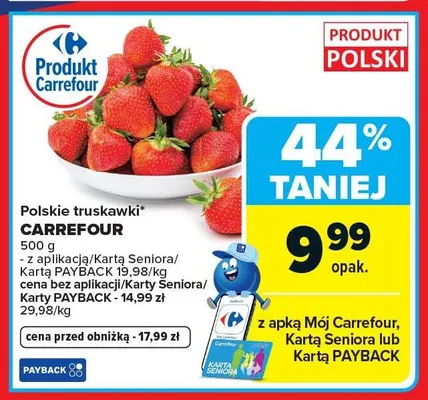 Polskie truskawki CARREFOUR promocja w Carrefour
