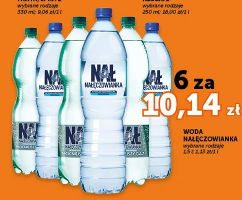Woda Nałęczowianka mocniejszy gaz promocja w Euro Sklep