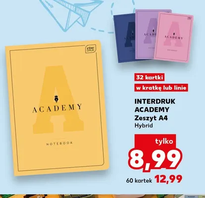 Zeszyt A4 Hybrid Academy Interdruk promocja w Kaufland