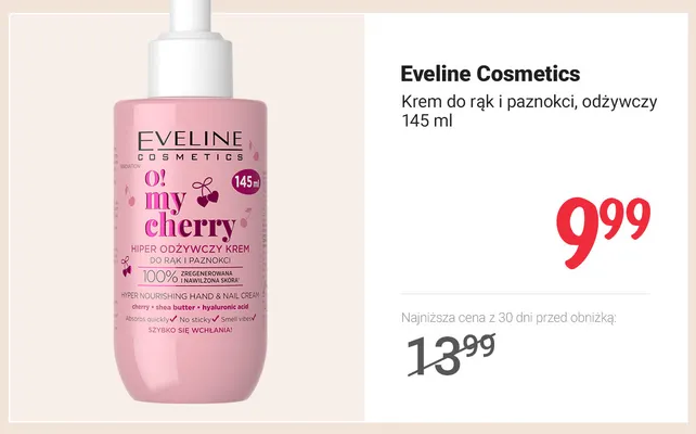 Krem do rąk i paznokci odżywczy Eveline Cosmetics promocja w Rossmann