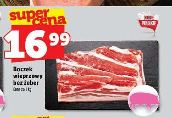 Boczek wieprzowy bez żeber promocja w TOPAZ