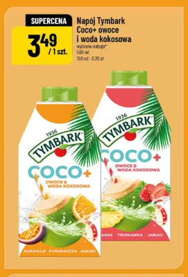 Napój Tymbark Coco+ owoce i woda kokosowa promocja w POLOmarket