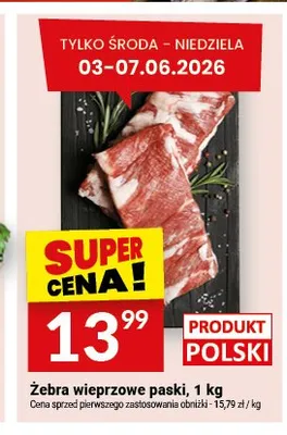 Żebra wieprzowe paski polskie promocja w Twój Market