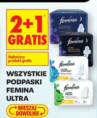 Podpaski Ultra Night Protection promocja w Biedronka