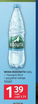 Woda Rodowita promocja w Selgros