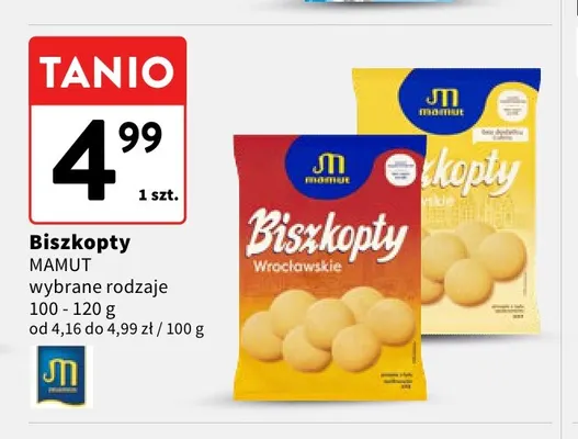 Biszkopty Mamut promocja w Intermarche