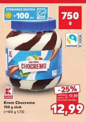 Krem Chocremo K-Classic promocja w Kaufland