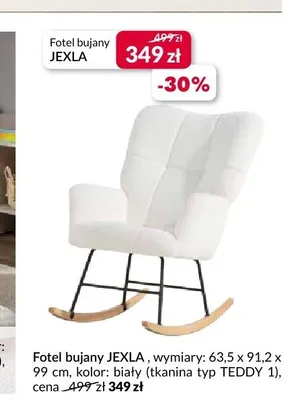 Fotel bujany Agata Jexla promocja w Salony Agata
