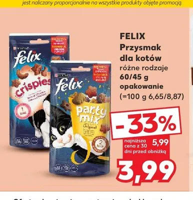 Przysmak dla kotów Felix promocja w Kaufland