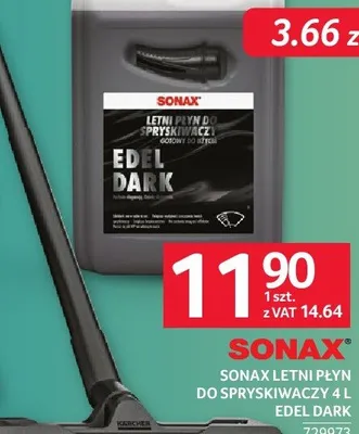 Płyn Sonax do spryskiwaczy Edel Dark 4 L promocja w Selgros
