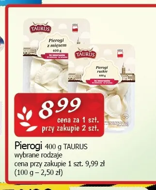 Pierogi Taurus promocja w CEZAR Delikatesy
