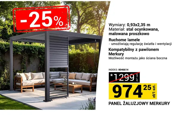 Panel żaluzjowy Merkury promocja w Merkury Market