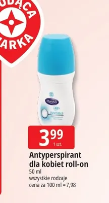Antyperspirant dla kobiet roll-on Manava promocja w Leclerc