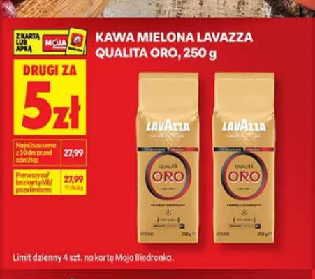 Kawa mielona Lavazza Qualita Oro promocja w Biedronka