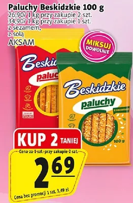 Paluchy Beskidzkie z solą Aksam promocja w Prim Market