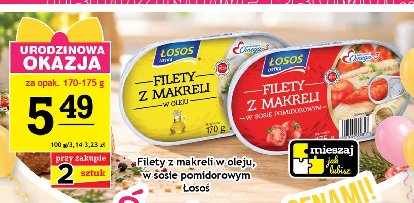Filety z makreli w oleju Łosoś Ustka promocja w Gram Market