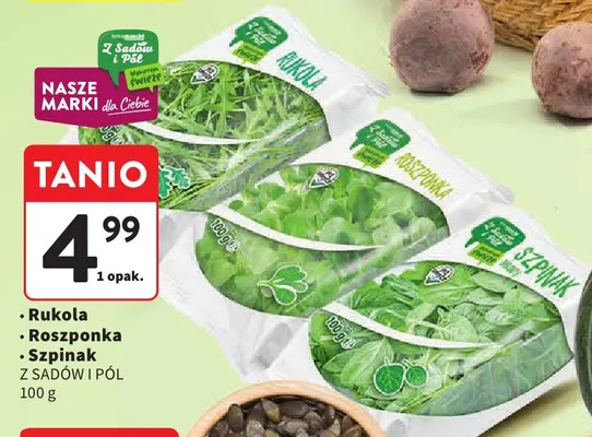 Szpinak Z Sadów i Pól promocja w Intermarche