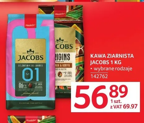 Kawa ziarnista Jacobs Origins promocja w Selgros
