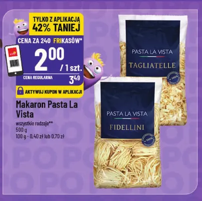 Makaron Pasta La Vista Tagliatelle promocja w POLOmarket
