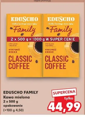 Kawa mielona Eduscho Family 2-pak promocja w Kaufland
