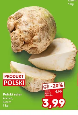 Polski seler korzeń luzem promocja w Kaufland