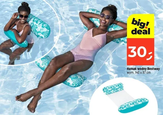 Hamak wodny Bestway 140x87cm promocja w Dealz