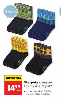 Skarpety męskie 2-pak promocja w Biedronka