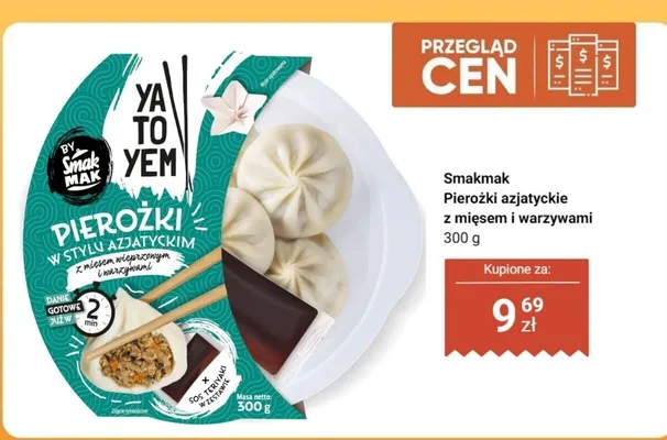Pierożki azjatyckie w stylu azjatyckim z mięsem wieprzowym i warzywami Smakmak promocja w Dino