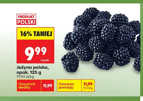Jeżyna polska promocja w Biedronka