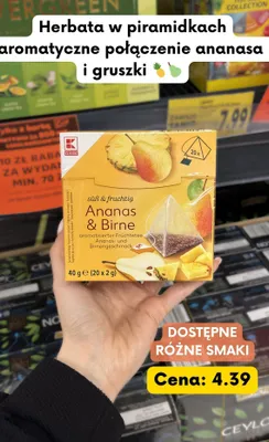 Herbata w piramidkach Ananas & Birne promocja w Kaufland
