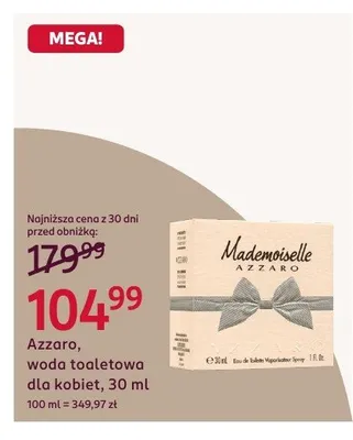 Woda toaletowa dla kobiet promocja w Rossmann