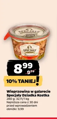 Wieprzowina w galarecie Specjały Dziadka Kostka promocja w Netto