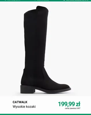 Wysokie kozaki Catwalk promocja w Deichmann