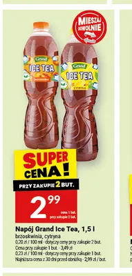 Napój Grand Ice Tea brzoskwinia promocja w Twój Market