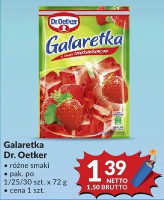 Galaretka Dr. Oetker różne smaki promocja w Makro