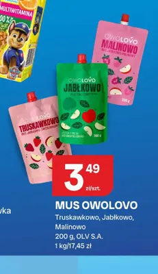 Mus Owolovo Truskawkowo promocja w Chorten