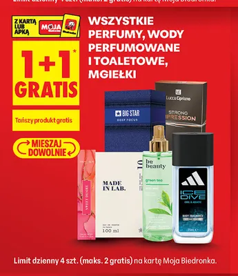 Perfumy, wody perfumowane i toaletowe, mgiełki promocja w Biedronka