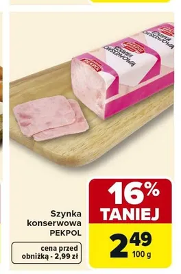 Szynka konserwowa PEKPOL promocja w Carrefour