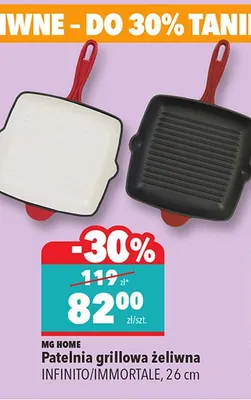 Patelnia grillowa żeliwna Infinito Immortale, 26 cm promocja w Biedronka