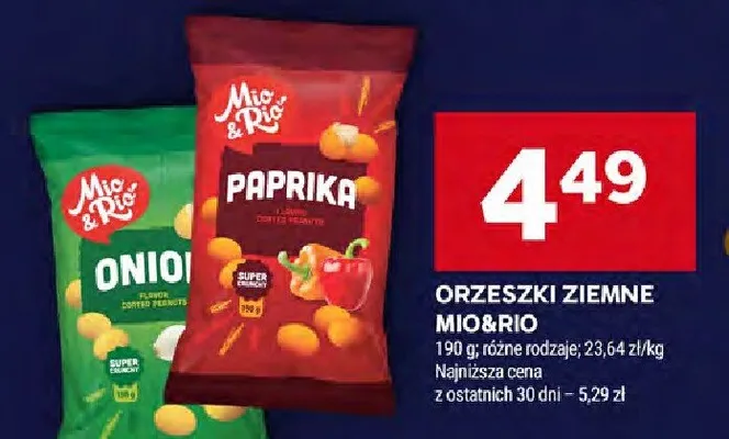 Orzeszki ziemne papryka, onion promocja w Stokrotka