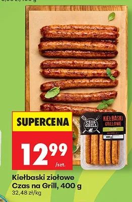 Kiełbaski ziołowe Czas na Grill promocja w Biedronka