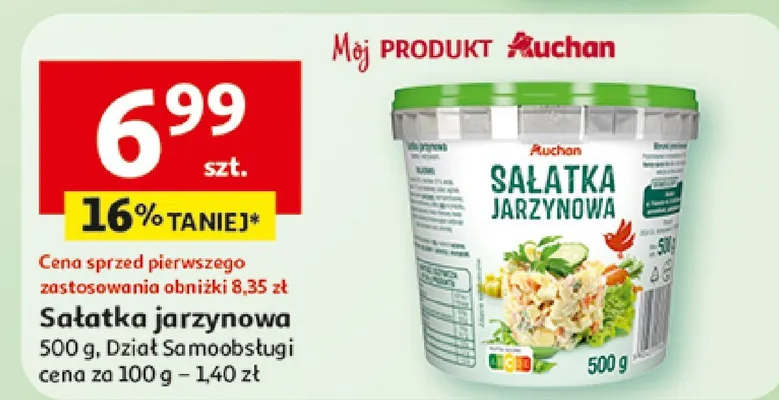 Sałatka jarzynowa promocja w Auchan