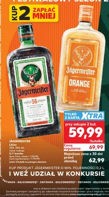 Likier Jägermeister Orange promocja w Kaufland