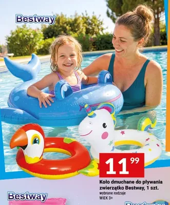 Koło dmuchane do pływania zwierzątko Bestway promocja w Twój Market