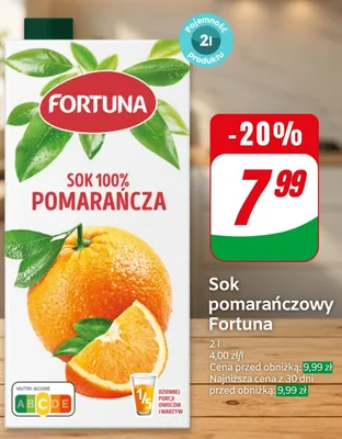 Sok pomarańczowy O la la! promocja w Dino